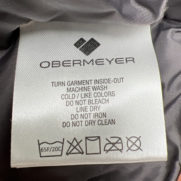 Obermeyer Waterproof Gage Snowboard Ski Jacket Teen Boys Medium 10-12 Coat Cloud - Picture 8 of 14